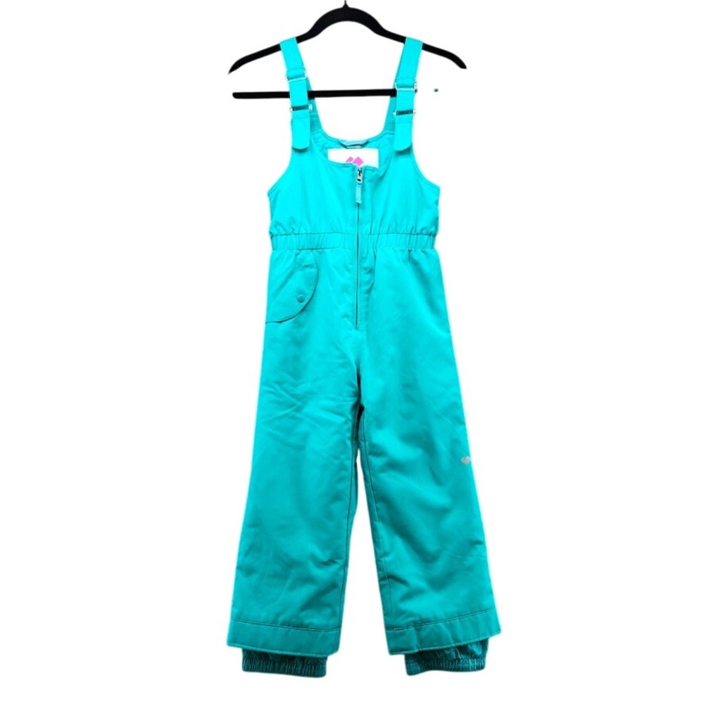 Obermeyer Snow Bibs Girls 6 Kids Teal I-Grow Insulated Ski Pants Gorpcore